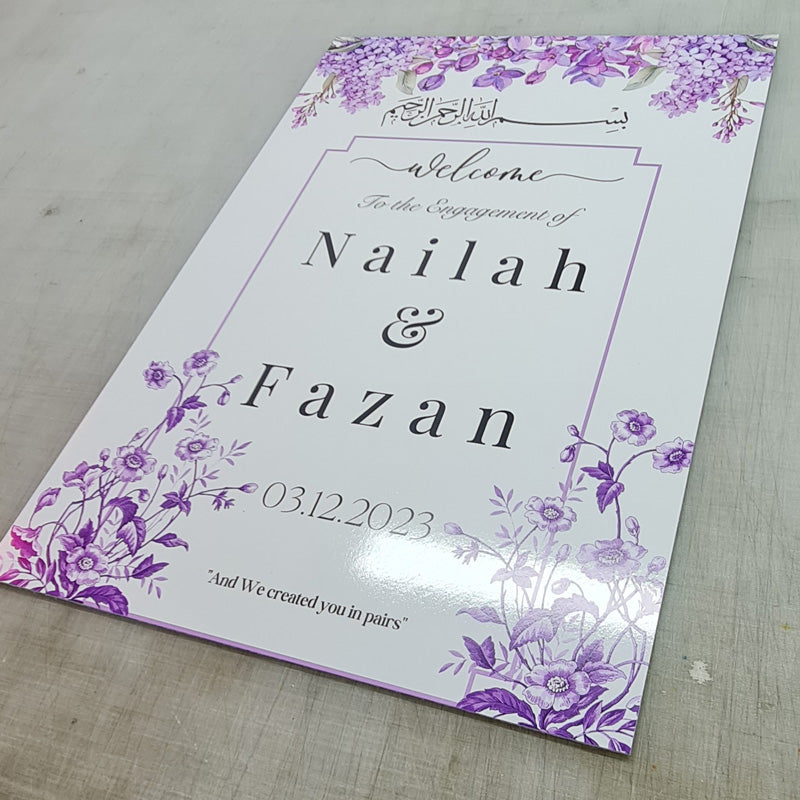 Custom Welcome Board