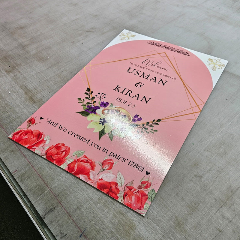 Custom Welcome Board