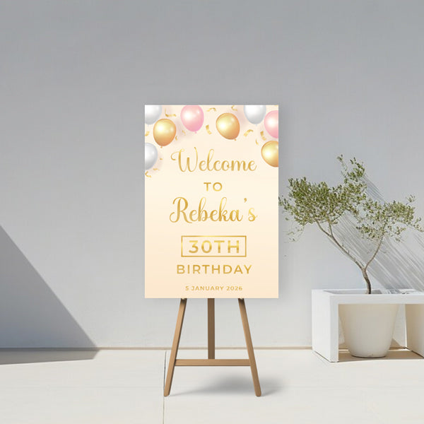 Personalised Birthday Party Board